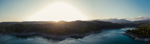Greece drone panorama